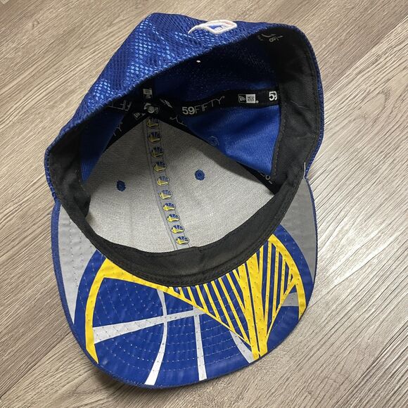 New Golden State Warriors GS Men's Fitted Cap 59FIFTY 5950 Hat basketball 7 1/8 - Picture 7 of 10